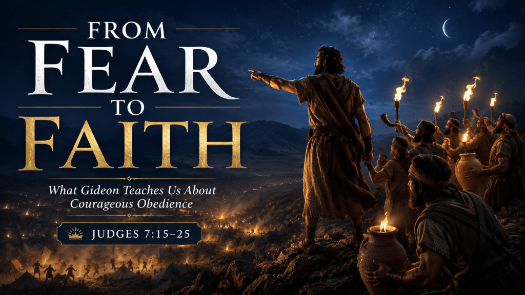 From Fear to Faith: What Gideon Teaches Us About Courageous&nbsp;Obedience